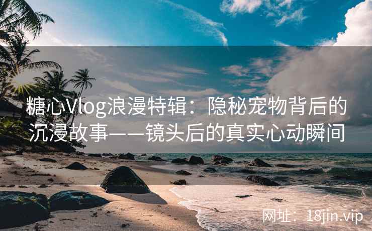 糖心Vlog浪漫特辑：隐秘宠物背后的沉浸故事——镜头后的真实心动瞬间